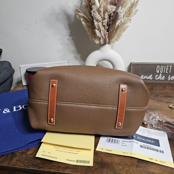 Dooney & Bourke Tan Leather Crossbody Bag - Picture 11 of 12